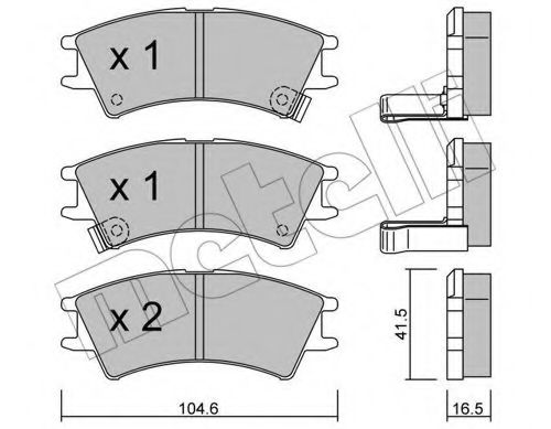 Комплект тормозных колодок, дисковый тормоз DELPHI арт. 2203610 фото1
