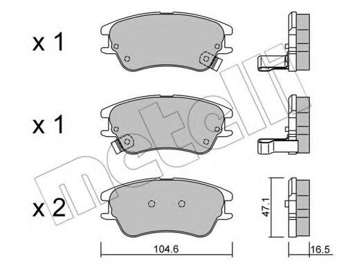 Комплект тормозных колодок, дисковый тормоз TEXTAR арт. 2205020 фото1