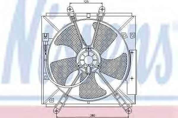 Вентилятор радіатора NRF арт. 85330 фото1
