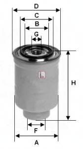 Фильтр топливный в сборе MAZDA арт. S0410NR фото1