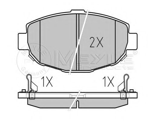Комплект тормозных колодок TEXTAR арт. 0252179117W фото1
