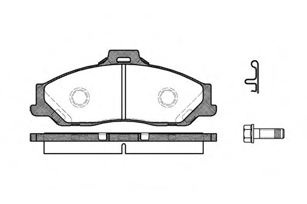 Колодки гальмівні дискові FERODO арт. 073001 фото1