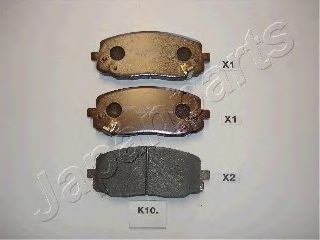 Комплект тормозных колодок, дисковый тормоз TEXTAR арт. PAK10AF фото1