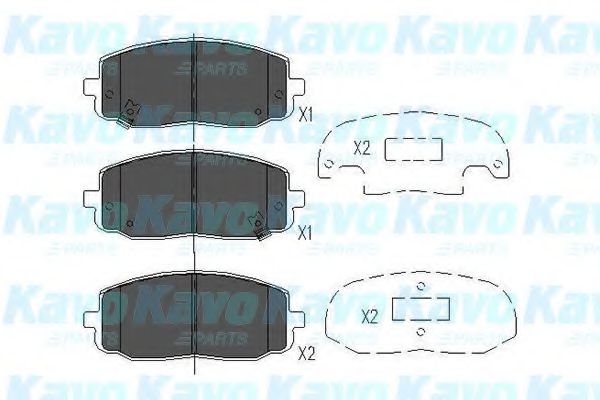 Гальмівні колодки пер. Kia Picanto/Hyundai i10 04- (mando) ASHIKA арт. KBP4006 фото1