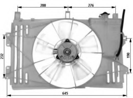 Вентилятор радіатора NISSENS арт. 47053 фото1