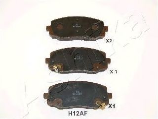Гальмівні колодки, дискове гальмо (набір) TEXTAR арт. 500HH12 фото1