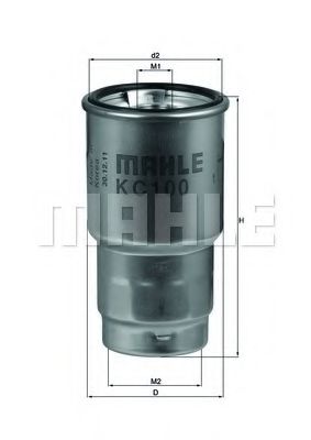 Фильтр топливный Mahle  арт. KC100D фото1