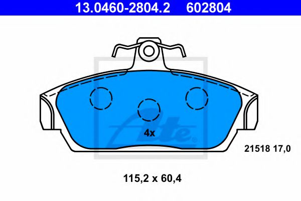 Комплект тормозных колодок, дисковый тормоз OPTIMAL арт. 13046028042 фото1