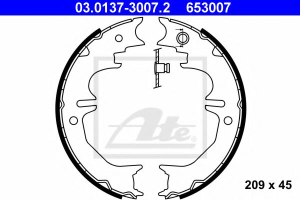 Комплект тормозных колодок, стояночная тормозная система FERODO арт. 03013730072 фото1