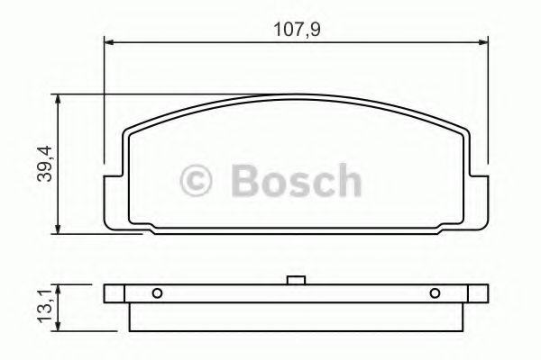 Тормозные колодки Bosch NIBK арт. 0986424295 фото1