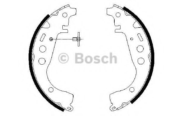 Тормозные колодки барабанные Bosch BLUEPRINT арт. 0986487589 фото1