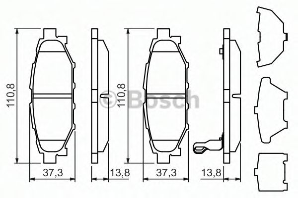 Тормозные колодки Bosch FTE арт. 0986494444 фото1