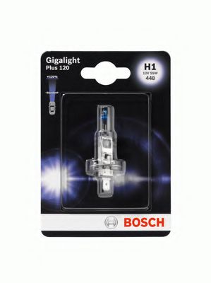 Лампа накаливания H1 12V 55W GigaLight +120 (blister 1шт) ( (пр-во Bosch) GE арт. 1987301108 фото1