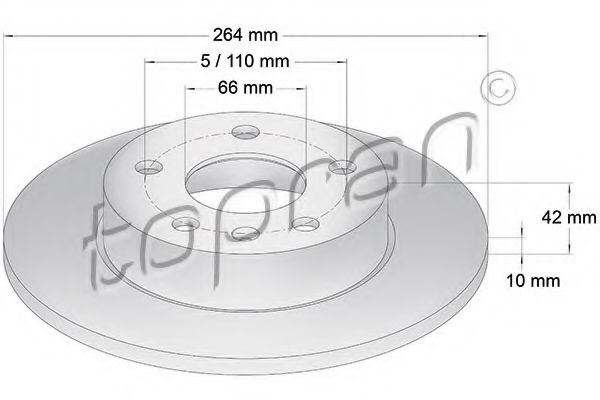 Гальмівний диск METELLI арт. 205526 фото1