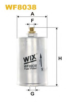 Фильтр топл. MB W124 WF8038/PP834 (пр-во WIX-Filtron) FRAM арт. WF8038 фото1