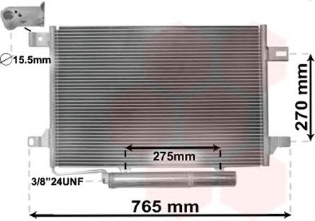 Радиатор кондиционера MERCEDES A-CLASS W169/B-CLASS W245 (пр-во Van Wezel)  арт. 30005382 фото1