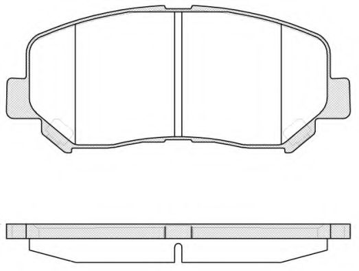 Колодки тормозные диск. перед. (пр-во Remsa) Mazda Cx-5 2.0 11-,Mazda Cx-5 2.2 11- (P14133.02) WOKING  арт. P1413302 фото1