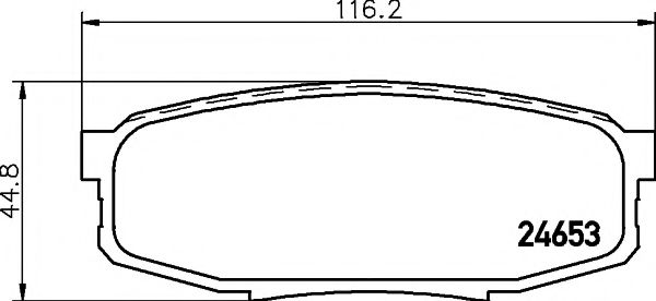 Колодки дискового тормоза LPR арт. 2465301 фото1