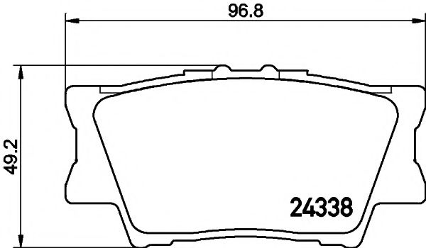 Колодки дискового тормоза ABS арт. 2433801 фото1