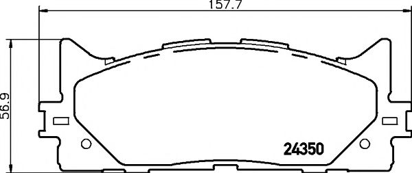 Колодки дискового тормоза PATRON арт. 2435001 фото1