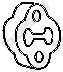 Кронштейн подвески глушителя MAZDA арт. 255170 фото1