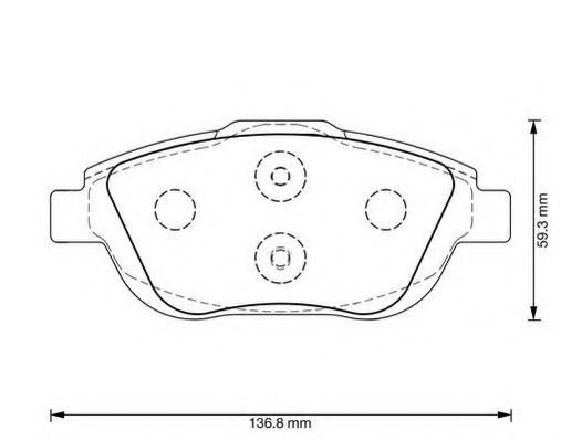 Комплект тормозных колодок, дисковый тормоз DELPHI арт. 573264JC фото1