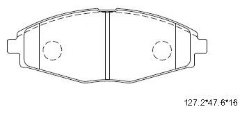 Комплект тормозных колодок FERODO арт. KD0701 фото1