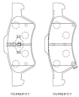 Комплект тормозных колодок TEXTAR арт. KD6747 фото1