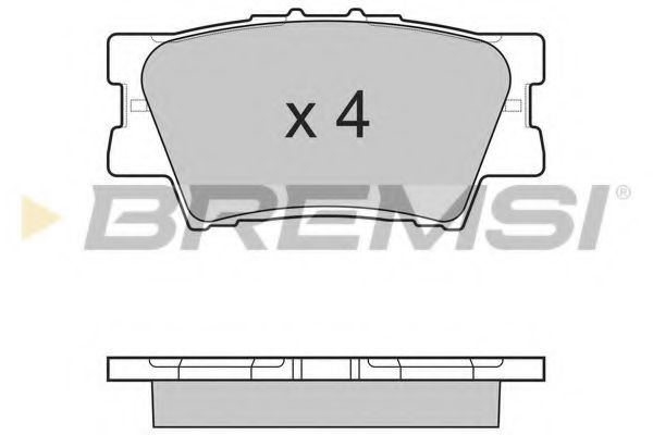 Гальмівні колодки зад. Toyota RAV4 06- (akebono) BOSCH арт. BP3252 фото1