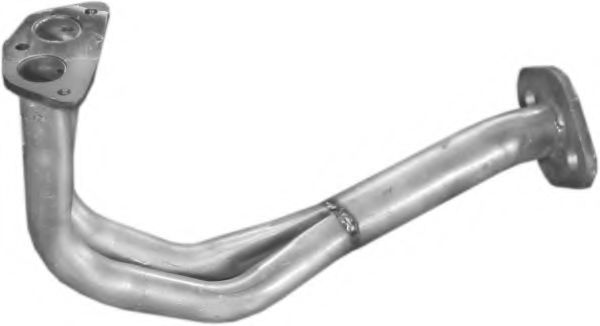 Труба приемная глушителя Mazda 626 1,8-8V, 1,8-12V 87-91, алюминизированная фото1