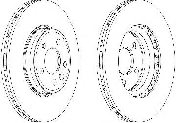 Тормозной диск ABS арт. DDF1663C фото1