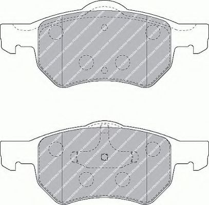 Комплект тормозных колодок, дисковый тормоз JURID арт. FSL1474 фото1