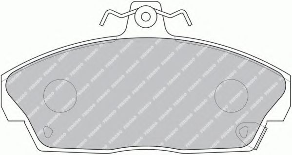 Комплект тормозных колодок, дисковый тормоз ICER арт. FSL613 фото1