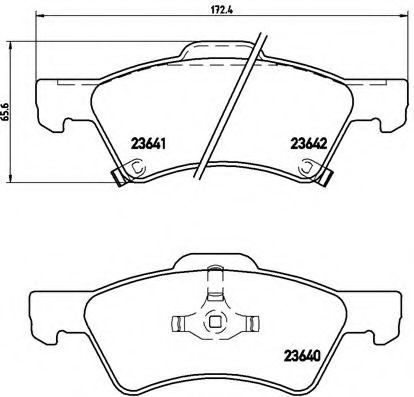 Колодки тормозные передние REMSA арт. P11015 фото1