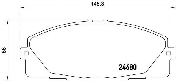 Комплект тормозных колодок, дисковый тормоз TEXTAR арт. P83139 фото1