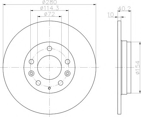 Тормозной диск DELPHI арт. MDC1665 фото1