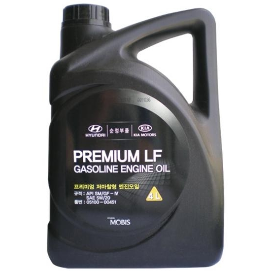 Масло моторное hyundai premium lf gasoline sae 5w-20 sm, 4л фото1