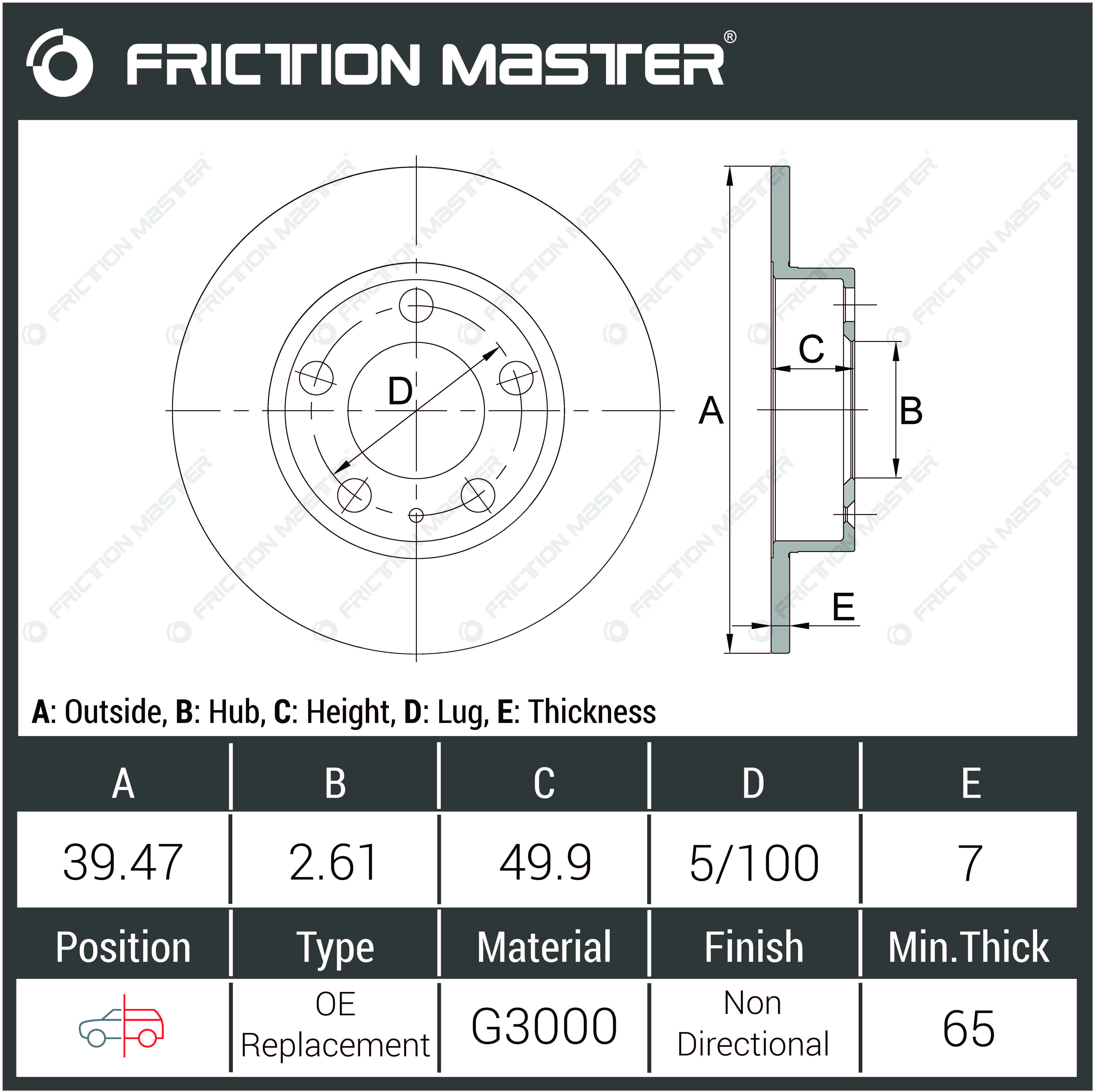 Гальмівні диски Friction Master  арт. R1127 фото1