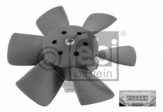 Диффузор радиатора охлаждения с вентилятором, в сборе  арт. 06990 фото1