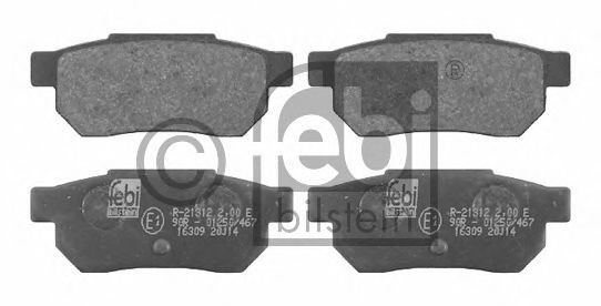 Набор тормозных накладок ASHIKA арт. 16309 фото1