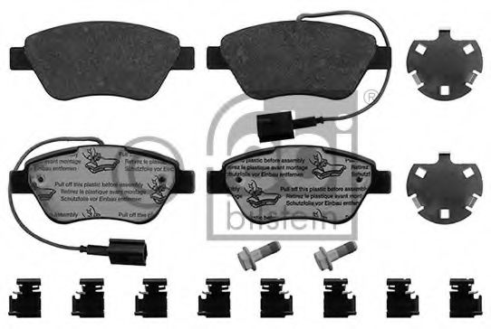 Комплект тормозных колодок, дисковый тормоз FERODO арт. 16876 фото1