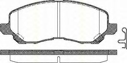 Колодки дискового тормоза MITSUBISHI арт. 811042019 фото1