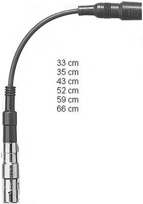 Комплект кабелів високовольтних NGK арт. ZE765 фото1