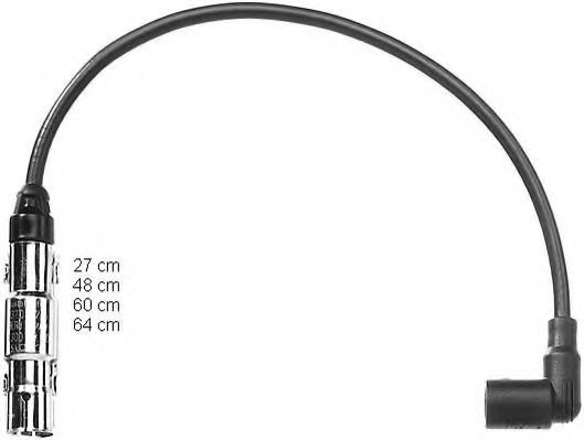 Комплект кабелів високовольтних MAGNETIMARELLI арт. ZEF1117 фото1