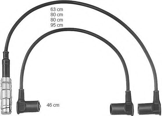 Комплект кабелів високовольтних NGK арт. ZEF466 фото1