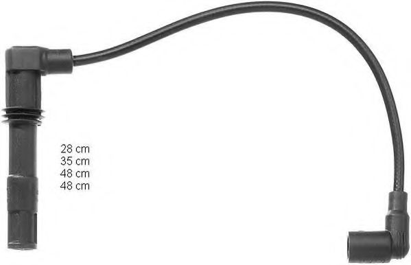 Комплект кабелів високовольтних NGK арт. ZEF990 фото1