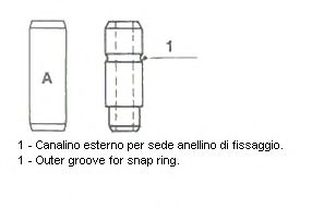 Направляющая клапана IN/EX OPEL 1,2-2,0 8V d 7 mm (пр-во Metelli) фото1