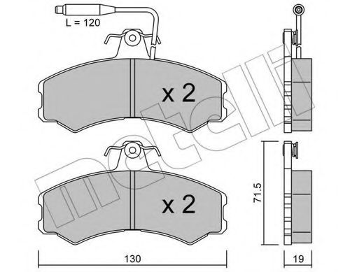 Комплект тормозных колодок, дисковый тормоз FERODO арт. 2200310 фото1