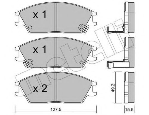 Комплект тормозных колодок FERODO арт. 2200811 фото1