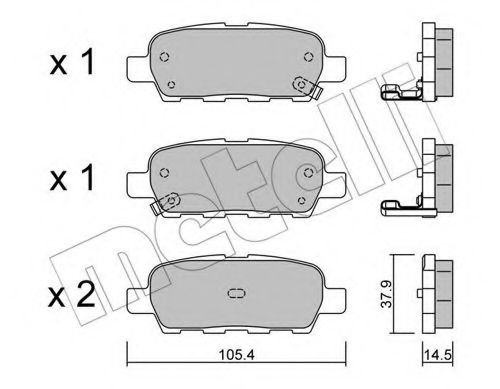 Комплект тормозных колодок REMSA арт. 2206120 фото1